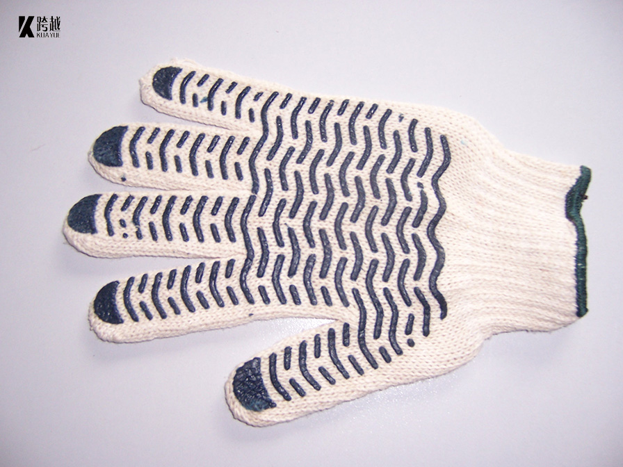 Custom PVC embellished gloves,PVC dotted gloves,Dotted gloves factory,PVC dotted gloves manufacturer